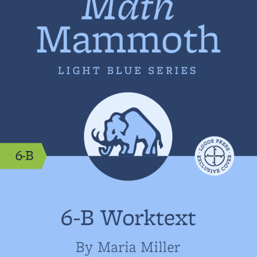 maria miller package 6 b worktext only math mammoth grade 6 28066863448112