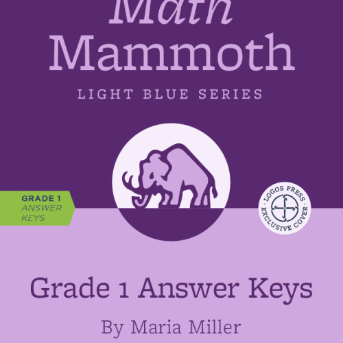 maria miller package answer keys only math mammoth grade 1 28066880913456