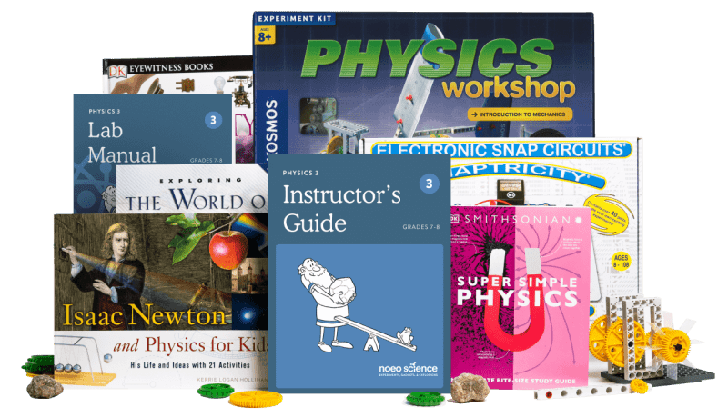 noeo science package full package w books physics 3 grades 7 8 31324570648624